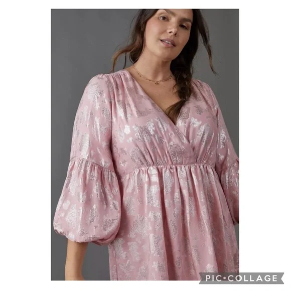 NEW Anthropologie Jolene Jacquard Mini Dress Size LP - Picture 3 of 16